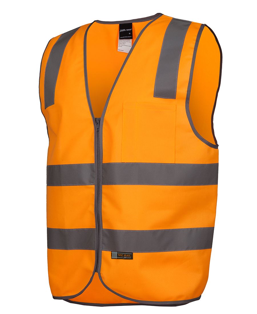 Vic Rail Hi Vis Safety Vest 6DVSV Work Wear Australian Industrial Wear S  